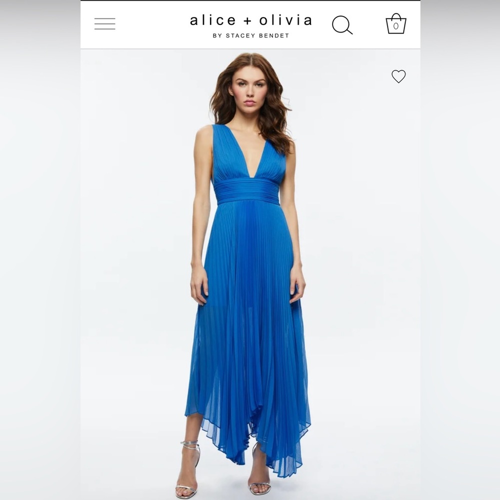 Alice and Olivia French Blue Maxi/Gown